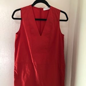 The Japanese GoWeave Sleeveless V-Neck Dress - Red, 2